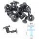 CLIPS DE CARROSSERIE MOTO / MAXISCOOTER (15 X 11 X 11 X 6)  MODELE B  (SACHET DE 10 PIECES)