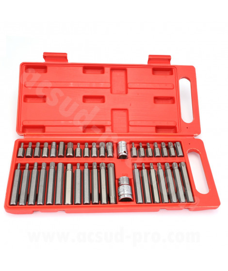 COFFRET 40 EMBOUTS  TORX ET BTR