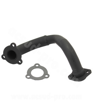 COLLECTEUR D'ECHAPPEMENT ADAPT. DERBI SENDA 2000 DRD. X-TREM .BLACK