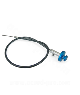 COMMANDE DE STARTER A CABLE UNIVERSEL NOIR MAT (LONGUEUR 50 CM A TIRETTE)