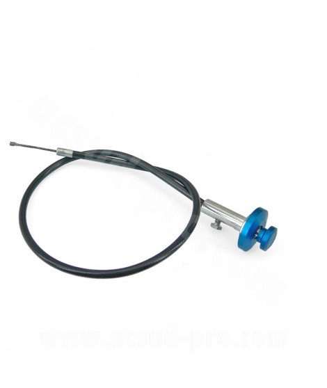 COMMANDE DE STARTER A CABLE UNIVERSEL NOIR MAT (LONGUEUR 50 CM A TIRETTE)