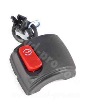 COMMODO / COMMUTATEUR DROIT DOMINO ADAPT. MBK 50 BOOSTER 2004 / YAMAHA 50 BWS 2004