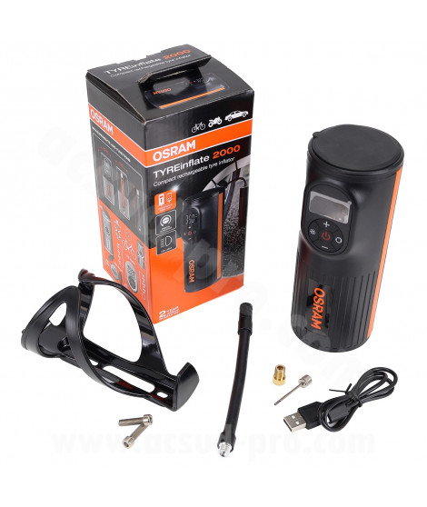 COMPRESSEUR RECHARGEABLE OSRAM TYREINFLATE 2000
