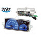 COMPTEUR ADAPT. MBK 50 BOOSTER 1999-2003 / YAMAHA 50 BWS 1999-2003 (180 KM /H  - FOND BLEU  - 3 CONNECTIONS)