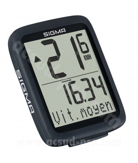 COMPTEUR SIGMA  BC 8.0 WR AVEC FIL (8 FONCTIONS)