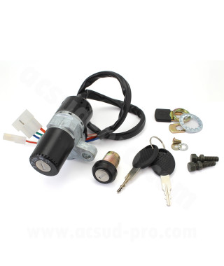 CONTACTEUR A CLE MOTO ADAPT. PIAGGIO 50 GILERA SMT. RCR 1998-2004 / DERBI SENDA 2000-2003 ( OEM : 00H05905251 )
