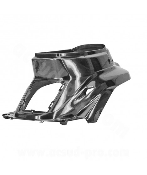 COQUE ARRIERE / CAPOT MOTEUR ADAPT. MBK 50 BOOSTER 1999-2003 / YAMAHA 50 BWS 1999-2003 NOIR METAL