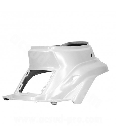 COQUE ARRIERE / CAPOT MOTEUR ADAPT. MBK BOOSTER / YAMAHA BWS BLANC METAL