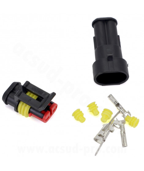 COSSE ELECTRIQUE MALE / FEMELLE (2 CONNECTION) SACHET X1PCS