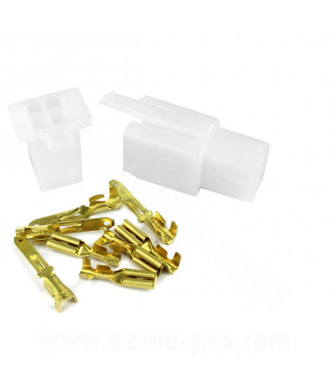 COSSE ELECTRIQUE MALE / FEMELLE (4 CONNECTION) SACHET X1PCS