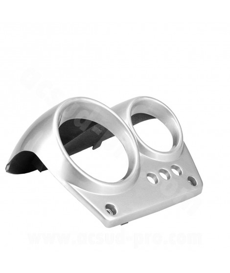COUVRE COMPTEUR ADAPT. MBK NITRO / YAMAHA AEROX GRIS METAL