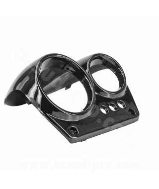COUVRE COMPTEUR ADAPT. MBK NITRO / YAMAHA AEROX NOIR METAL