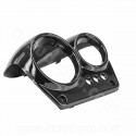 COUVRE COMPTEUR ADAPT. MBK NITRO / YAMAHA AEROX NOIR METAL