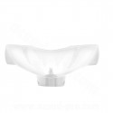 COUVRE GUIDON ADAPT. MBK 50 OVETTO 2008-2010 /  YAMAHA 50 NEOS 2008-2010  BLANC