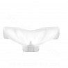 COUVRE GUIDON ADAPT. MBK 50 OVETTO 2008-2010 /  YAMAHA 50 NEOS 2008-2010  BLANC