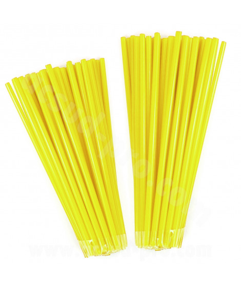 COUVRE RAYONS NOEND 76 PIECES (38 PIECES ROUE DE 19 ET 38 PIECES ROUE DE 21) JAUNE FLUO