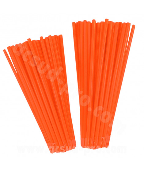 COUVRE RAYONS NOEND 76 PIECES (38 PIECES ROUE DE 19 ET 38 PIECES ROUE DE 21) ORANGE FLUO