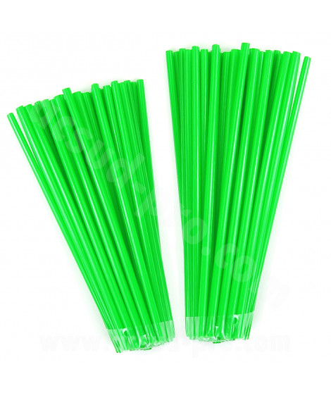 COUVRE RAYONS NOEND 76 PIECES (38 PIECES ROUE DE 19 ET 38 PIECES ROUE DE 21) VERT FLUO
