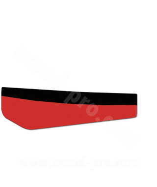 COUVRE SELLE MOTO ADAPT. DERBI SENDA DRD 02-05 X-RACE 04-09  ROUGE / NOIR (NOUVEAU MODELE)