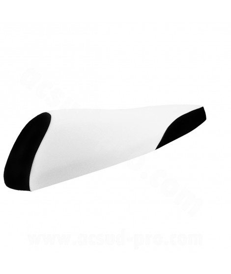 COUVRE SELLE SCOOTER ADAPT. MBK 50 STUNT / YAMAHA 50 SLIDER BLANC/NOIR