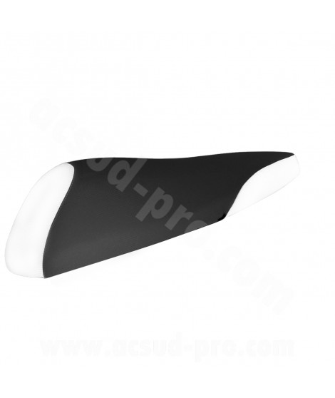 COUVRE SELLE SCOOTER ADAPT. MBK 50 STUNT / YAMAHA 50 SLIDER  NOIR/BLANC