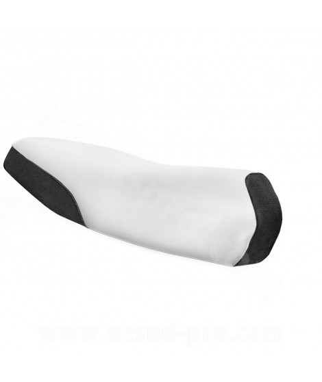 COUVRE SELLE SCOOTER ADAPT. MBK BOOSTER (à partir de) 2004  / YAMAHA BWS (à partir de) 2004 BLANC/NOIR