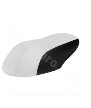 COUVRE SELLE SCOOTER ADAPT. MBK NITRO / YAMAHA AEROX  BLANC/NOIR