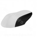 COUVRE SELLE SCOOTER ADAPT. MBK NITRO / YAMAHA AEROX  BLANC/NOIR