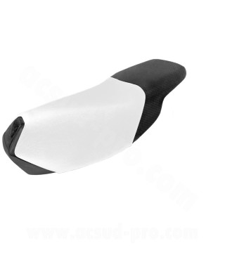 COUVRE SELLE SCOOTER ADAPT. PEUGEOT SPEEDFIGHT BLANC/NOIR/CARBONE