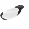 COUVRE SELLE SCOOTER ADAPT. PEUGEOT SPEEDFIGHT BLANC/NOIR/CARBONE