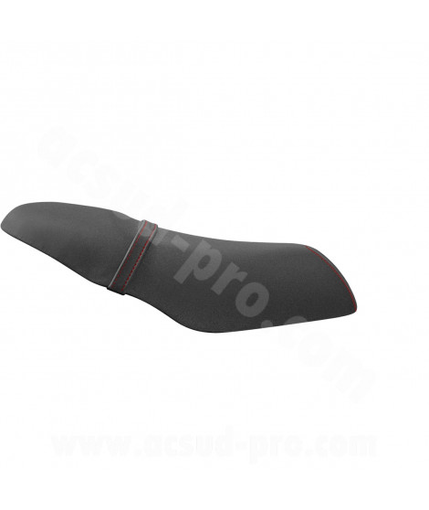 COUVRE SELLE SCOOTER ADAPT. PIAGGIO ZIP 2T H2O NOIR / COUTURE ROUGE (ANTIDERAPANT)