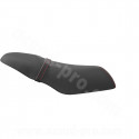 COUVRE SELLE SCOOTER ADAPT. PIAGGIO ZIP 2T H2O NOIR / COUTURE ROUGE (ANTIDERAPANT)