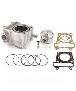 CYLINDRE MAXISCOOTER AIRSAL ALU ADAPT. HONDA SH / SWING / PANTHEON  125CC Ø52.5mm (axe Ø14) (OEM : 12100-KGF-910)