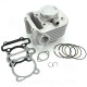 CYLINDRE MAXISCOOTER AIRSAL ALU ADAPT. SYM SYMPHONY.EURO MX / . PEUGEOT TWEET. VIVACITY. DJANGO 155CC (Ø60mm)