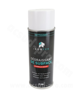 DÉGRAISSANT DE SURFACE IRONTEK ( Supprime les traces de colle / Dégraisse avant peinture / Dégraisse les plastiques ) ( 500ML )