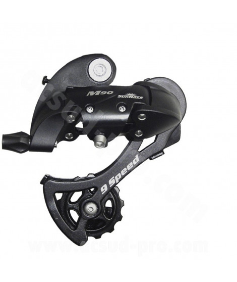 DERAILLEUR ARRIERE 9V. SUNRACE GRANDE CHAPE (11-34 DENTS)