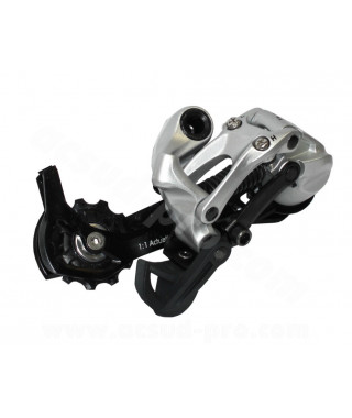DERAILLEUR ARRIERE 9V. VTT SRAM X5 CHAPE LONGUE GRIS/NOIR