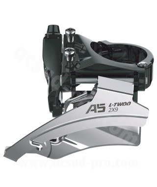 DERAILLEUR AVANT VTT L-TWOO A5 DOUBLE PLATEAUX 9V. A COLLIER BAS