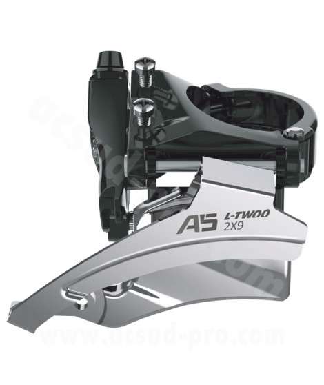 DERAILLEUR AVANT VTT L-TWOO A5 DOUBLE PLATEAUX 9V. A COLLIER BAS