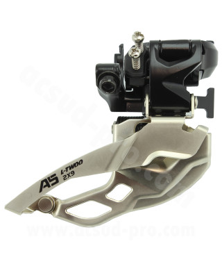 DERAILLEUR AVANT VTT L-TWOO A5 DOUBLE PLATEAUX 9V. A COLLIER HAUT