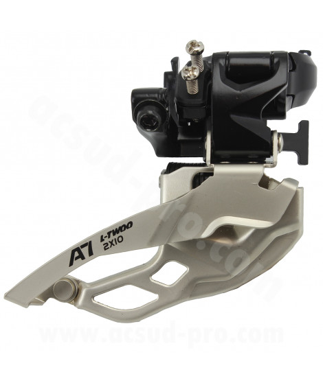 DERAILLEUR AVANT VTT L-TWOO A7 DOUBLE PLATEAUX 10V. A COLLIER HAUT