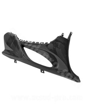DESSOUS DE TABLIER DROIT ADAPT.MBK MACH G / YAMAHA JOG NOIR METAL