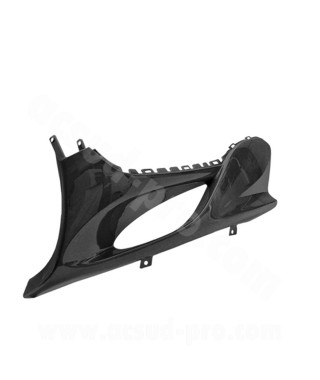 DESSOUS DE TABLIER GAUCHE ADAPT. MBK MACH G / YAMAHA JOG NOIR METAL
