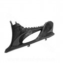 DESSOUS DE TABLIER GAUCHE ADAPT. MBK MACH G / YAMAHA JOG NOIR METAL