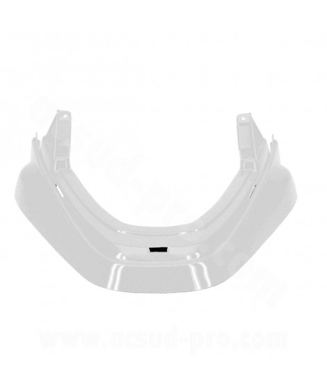 DESSUS DE GARDE BOUE ADAPT. MBK BOOSTER / YAMAHA BWS BLANC METAL