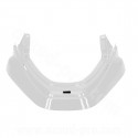 DESSUS DE GARDE BOUE ADAPT. MBK BOOSTER / YAMAHA BWS BLANC METAL