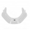 DESSUS DE GARDE BOUE ADAPT. MBK BOOSTER / YAMAHA BWS BLANC METAL