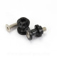 DIABOLO DE BEQUILLE DE STAND NOIR  OPM  M10 X 125 / KAWASAKI (LA PAIRE)