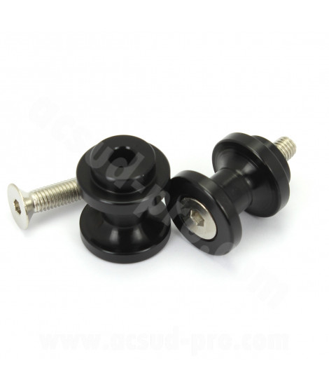 DIABOLO DE BEQUILLE DE STAND NOIR  OPM  M8 X 125 / HONDA / SUZUKI  (LA PAIRE)