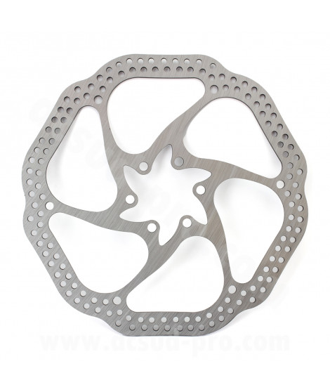 DISQUE FREIN VELO QY-HS1 Ø160mm 6 TROUS TYPE AVID HS1